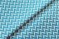 Preview: TURQUOISE-FAN-PATTERN-Afrikanischer-Shweshwe-Stoff